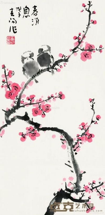 霍春阳 春消息 70×34cm