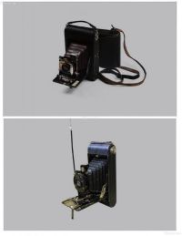古董收藏级柯达皮囊伸缩式相机