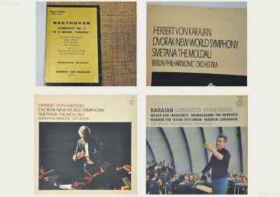 世界著名指挥大师卡拉扬指挥演出灌制唱片 （4张）