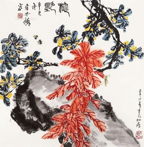 李世麟 花卉草虫