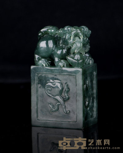 狮钮章料 7.2×4.2×2.7cm