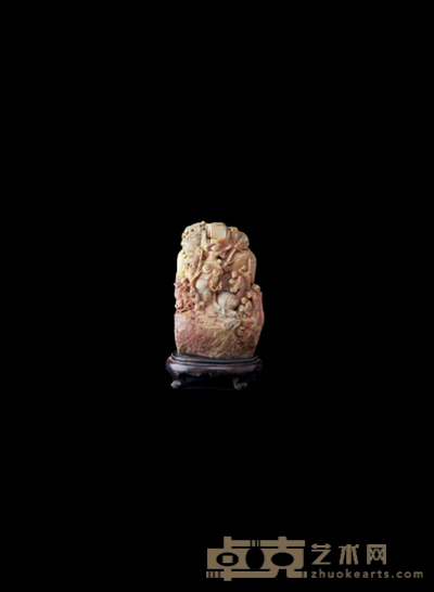 寿山石摆件 高：26cm