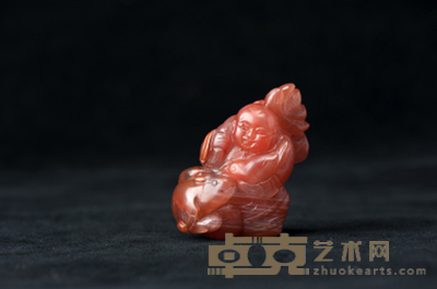 南红连年有余 6.3×4.3×2.8cm