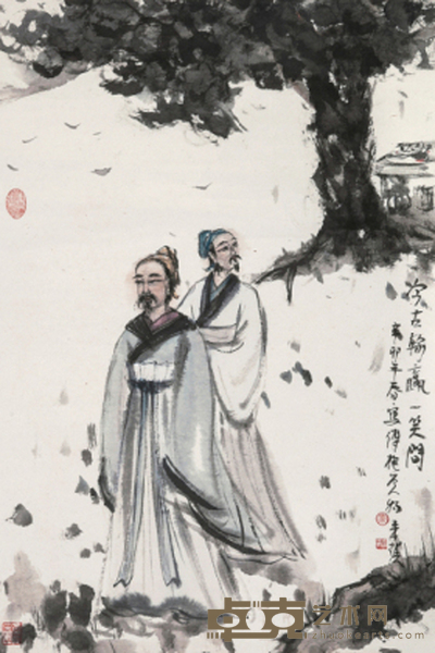 罗来瑛 今古输赢一笑间 75×49cm