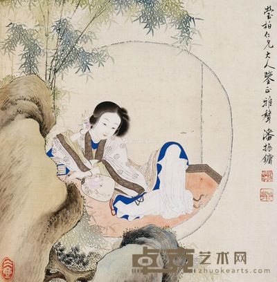 潘振镛 仕女 27×26cm