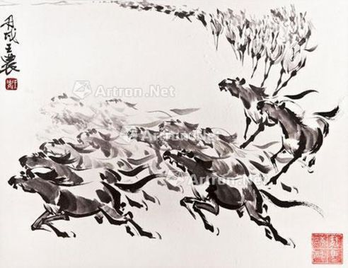 王农 骏马图