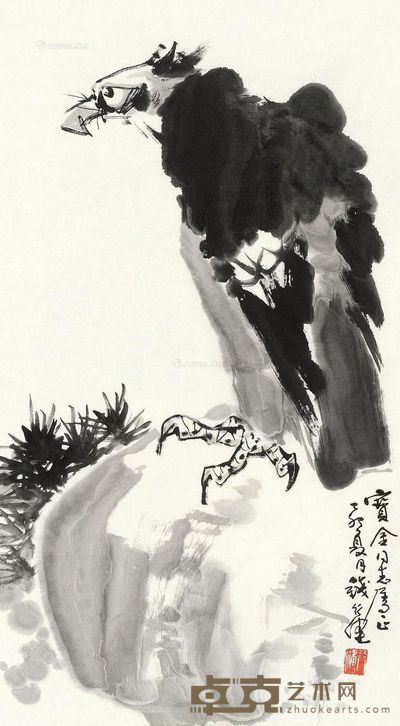 钱行健 远瞻千里 89×47cm
