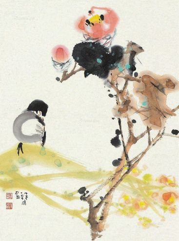 应诗流 喜上梅梢