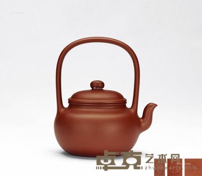 陶长辉·陶缘提梁 高16.5cm；宽14cm