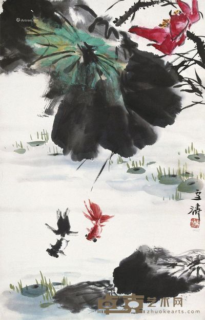 王雪涛 金鱼 69.5×44.5cm