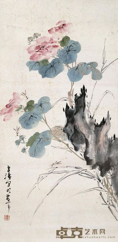 王雪涛 花卉 68×33.5cm