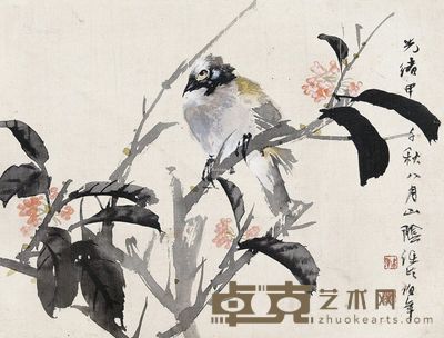 任颐 花鸟 25×32cm