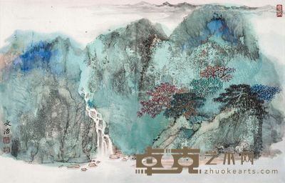 宋文治 山水 30×47.5cm