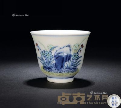 清光绪 斗彩三秋杯 直径5.6cm