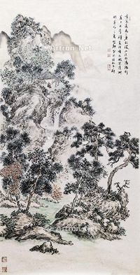 安都 山水人物