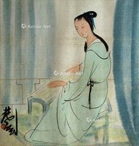 林风眠 仕女