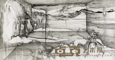 林国成 无法容纳的风景1号︰窗含西岭 113×217cm