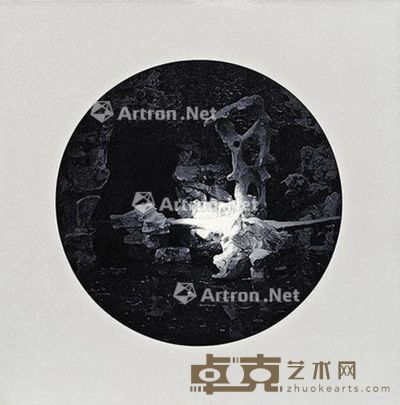 杨勋 古忆?庭院春色13号 100×100cm