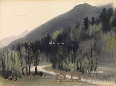 1978年作 武陵风景 水彩纸本 56.5×75.6cm