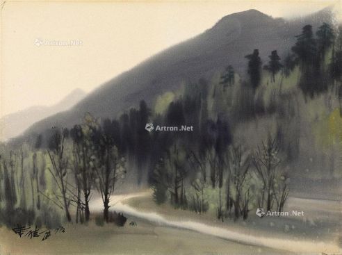 1978年作 武陵风景 水彩纸本