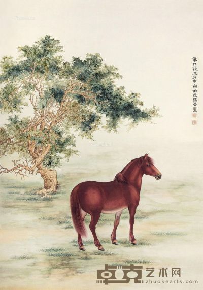 马晋 宫廷御马 98×68.5cm