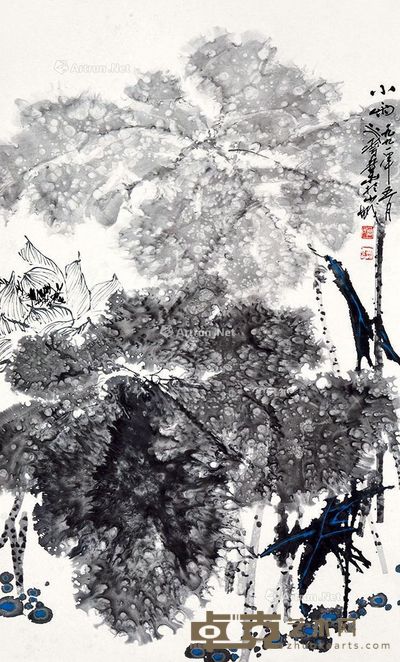 水华 小雨 110×67cm
