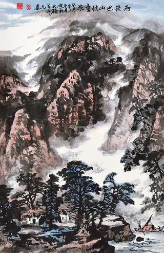 雷九泰 山水