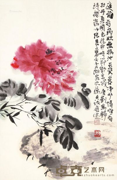 贾广健 花卉 68×44cm