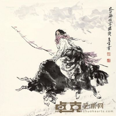李秀峰 人物 69×68cm