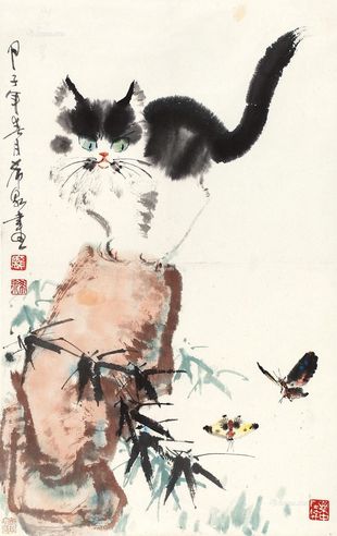 庞希泉 猫趣图
