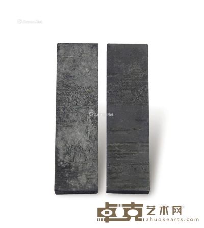 颐和园（云辉-镜）墨块 高13.7cm×2