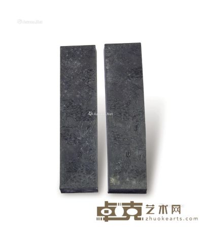 千秋光墨块 高11.3cm×2