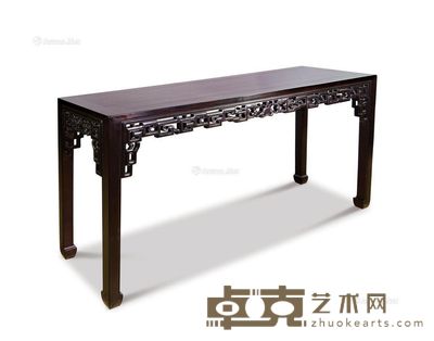 紫檀雕拐子龙条案 170×49×84cm