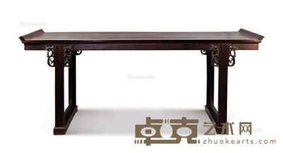 红木凤纹翘头案 204×65×88cm