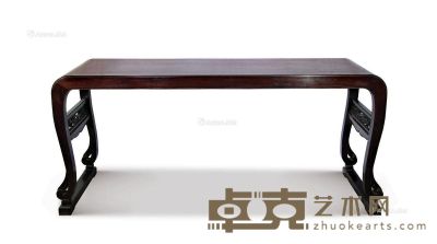 红木龙纹琴桌 162×48×77cm