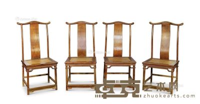 黄花梨灯挂椅 （一组） 50×42×110cm×4