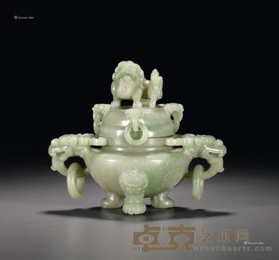 清 翡翠香炉 --