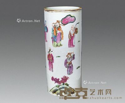 清 帽筒 29×12.5cm