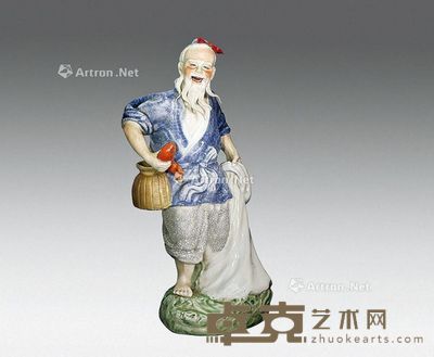 文革 渔翁 33×14cm