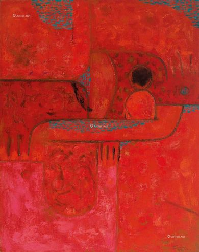 周长江 1999年作 互补系列 N O . 1 7 0 油彩 画布