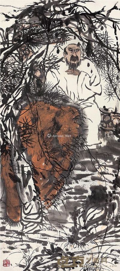 张友宪 高士 96×42cm
