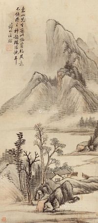 汪昉 仿古山水