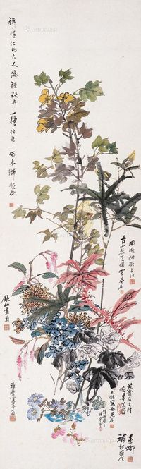 任伯年 百花齐放