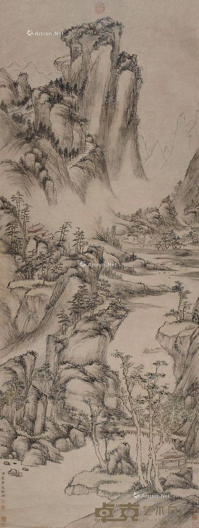 董邦达 山水 175×65cm