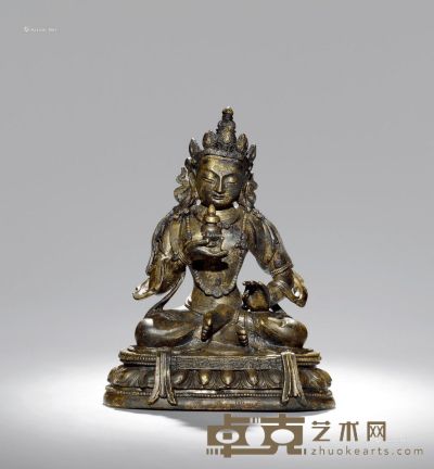 清 乾隆（1736-1795） 奇妙菩萨 高15.4cm