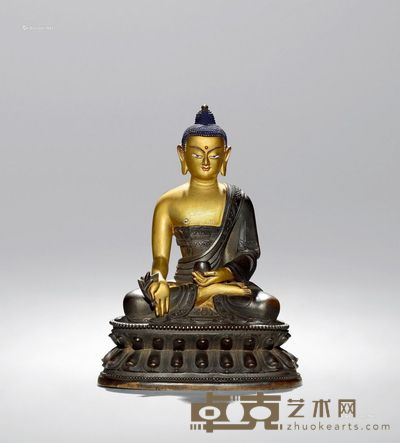 清 乾隆（1736-1795） 药师佛 高17cm