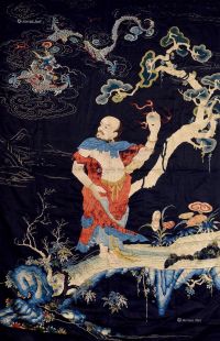 清代（1644-1911） 降龙罗汉刺绣