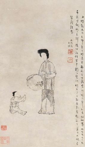 毛奇龄 宜男图