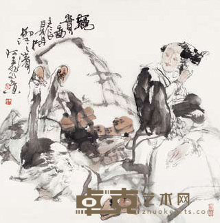 梁寿城 秋实图 68×68cm 约4 1平尺