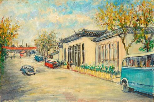 林达川 鲁迅故乡 油彩画布